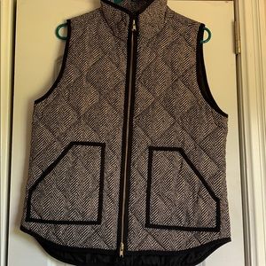 JCrew herringbone vest